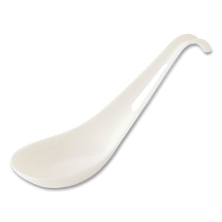 World Centric TPLA Compostable Cutlery, Asian Soup Spoon, White, 500PK SP-TP-AS